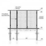 Калитка  из сетки рабицы